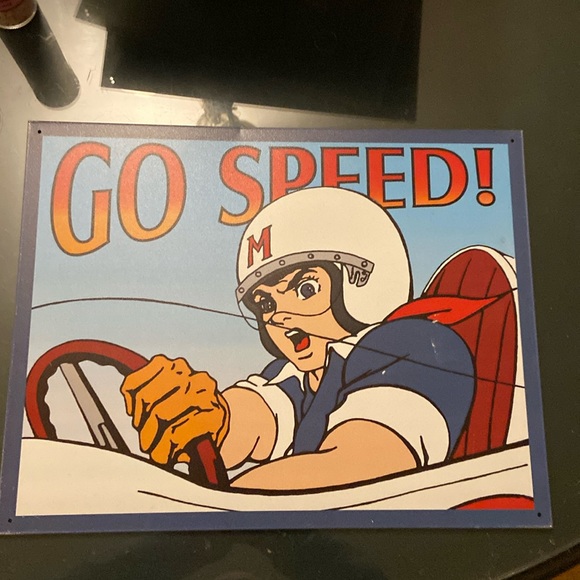 Metal Tin Sign Speed Racer Anime Poster Wall Decor Fun for Home Kitchen Bar - Picture 1 of 2